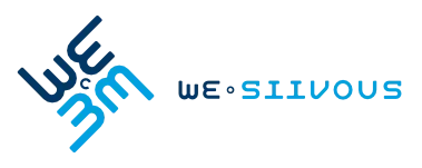 WE-Siivous logo ja nimi